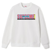 Supreme Pattern Printed Crewneck Sweatshirts